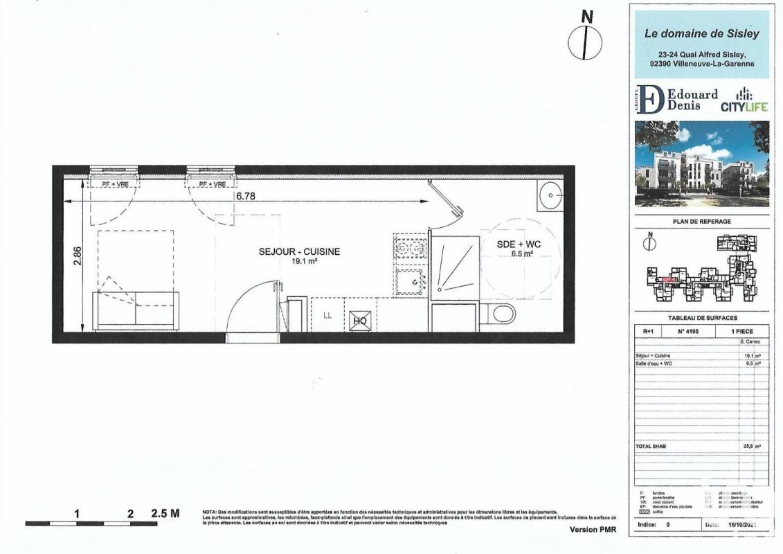 Appartement 1 Pièce(s) Villeneuve-la-Garenne - Photo 4