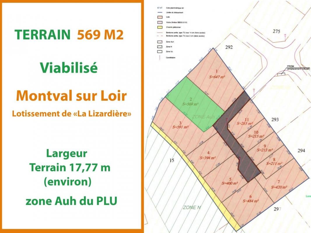 Terrain  Montval-sur-Loir