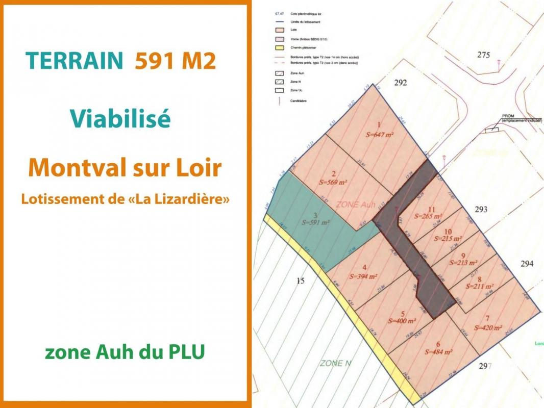 Terrain  Montval-sur-Loir