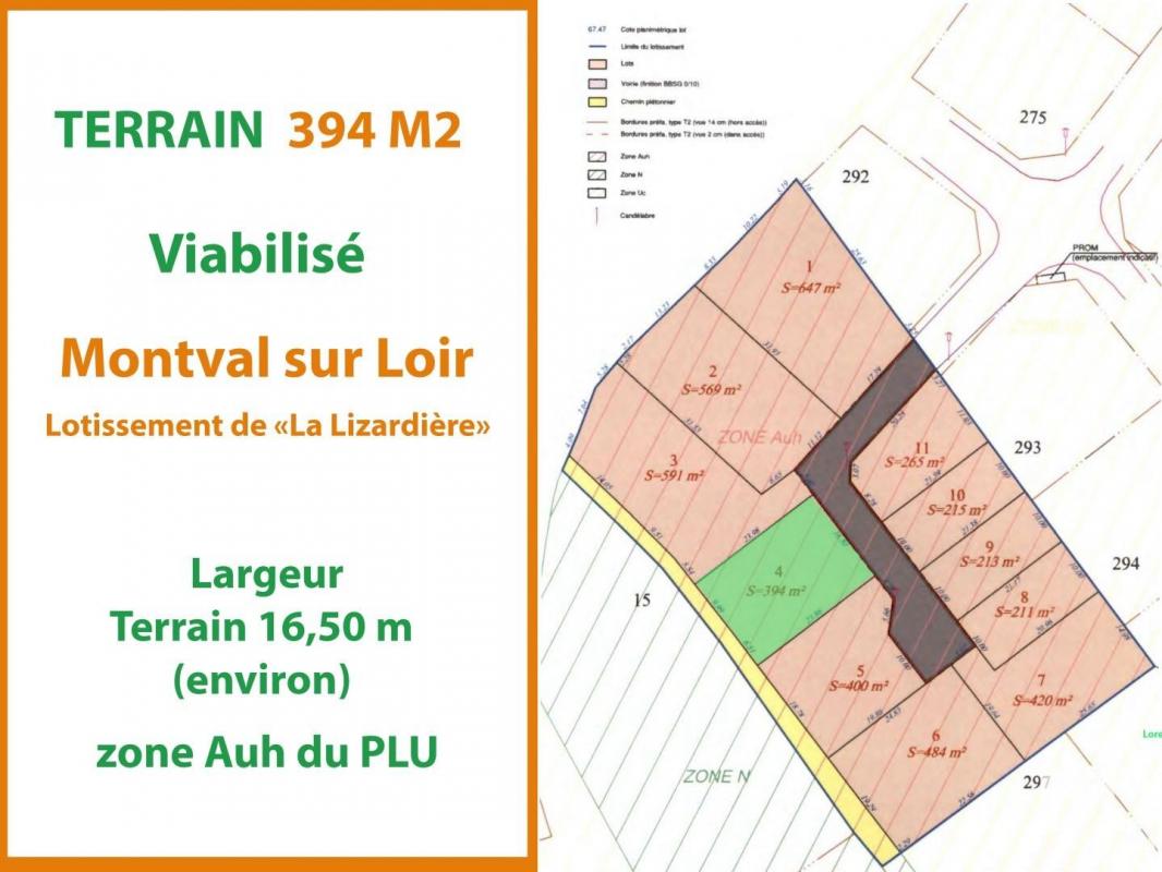 Terrain  Montval-sur-Loir