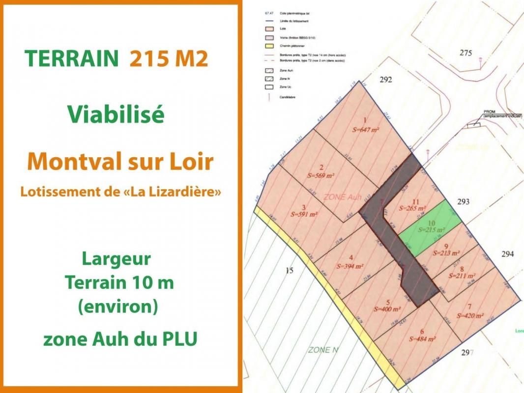 Terrain  Montval-sur-Loir