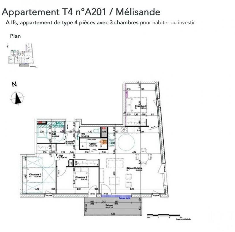 Appartement 4 Pièce(s) Ifs - Photo 13