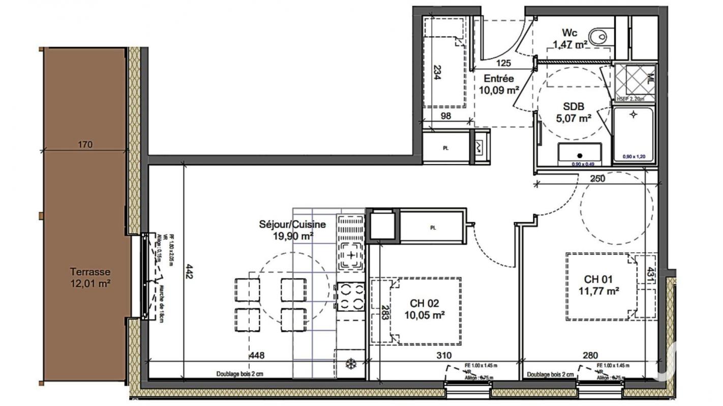 Appartement 3 Pièce(s) Montriond