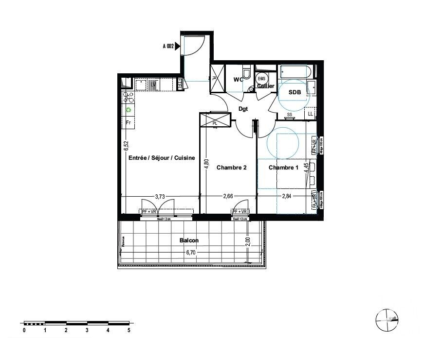 Appartement 3 Pièce(s) Cogolin