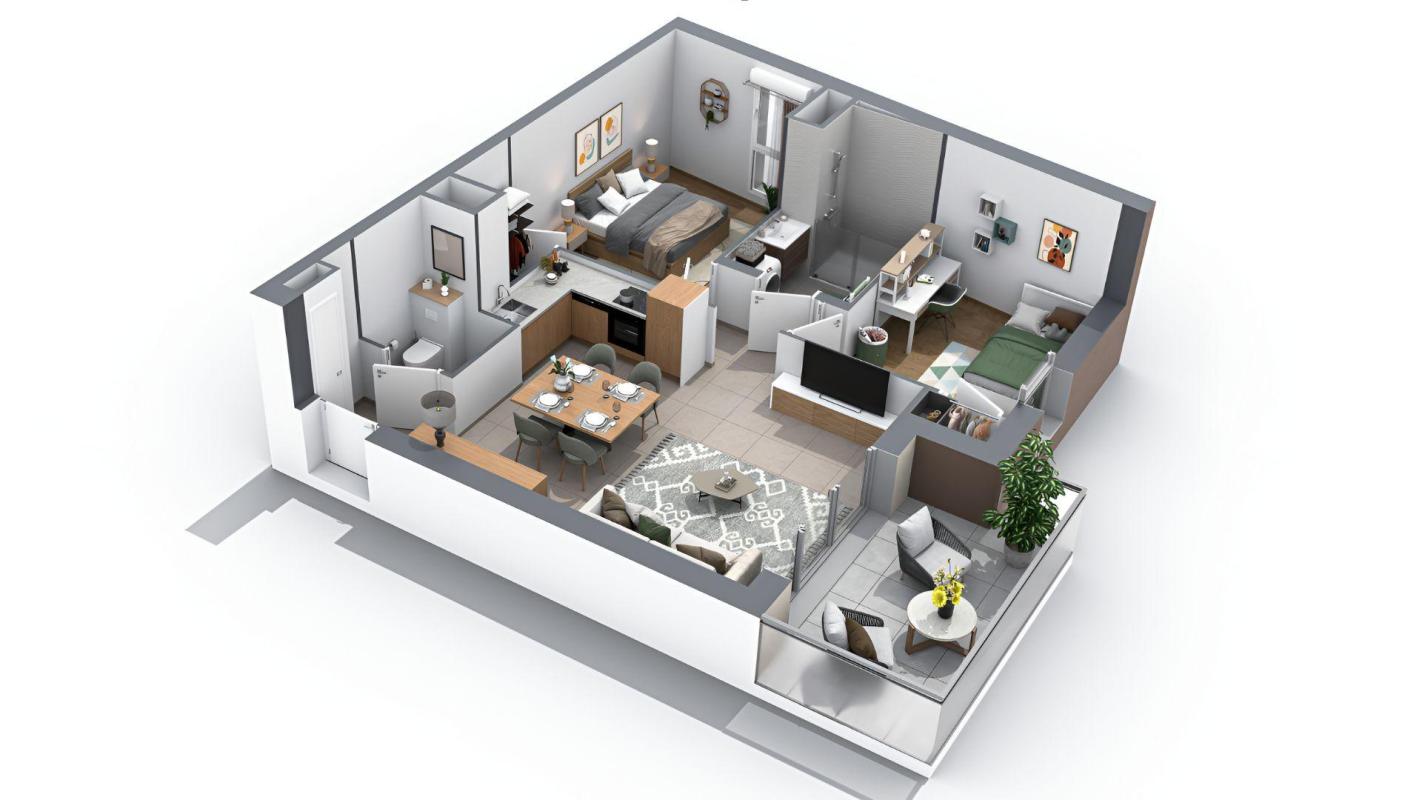 Appartement 3 Pièce(s) Domène