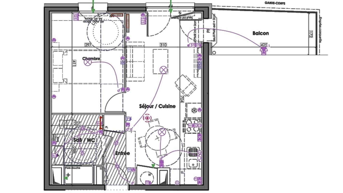 Appartement 2 Pièce(s) Claix