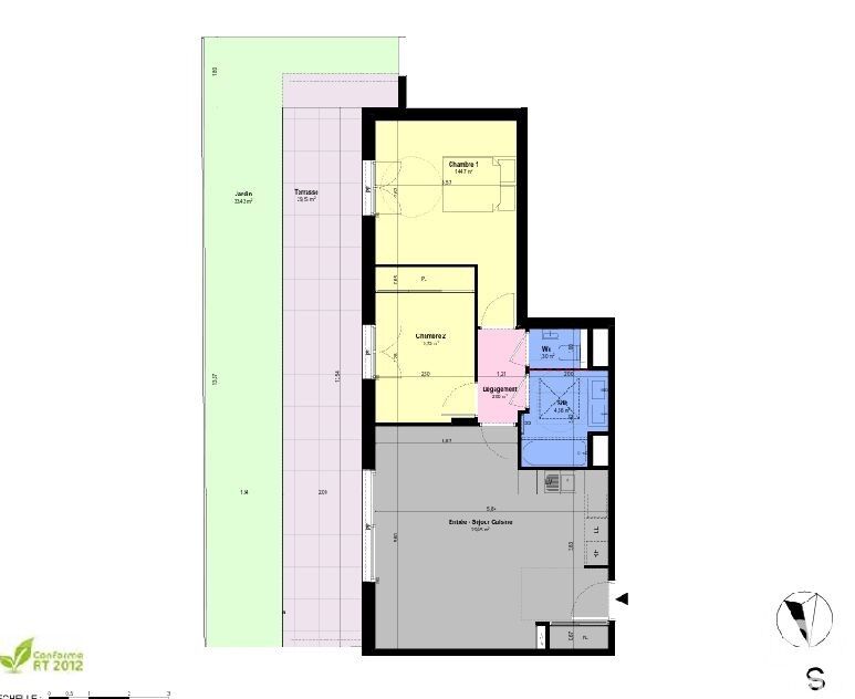 Appartement 3 Pièce(s) Châteauneuf-Grasse - Photo 4