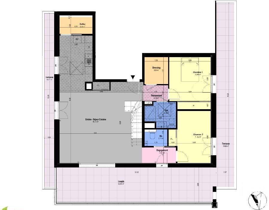 Appartement 4 Pièce(s) Châteauneuf-Grasse - Photo 4