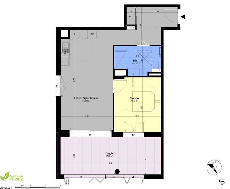 Appartement 2 Pièce(s) Châteauneuf-Grasse - Photo 4