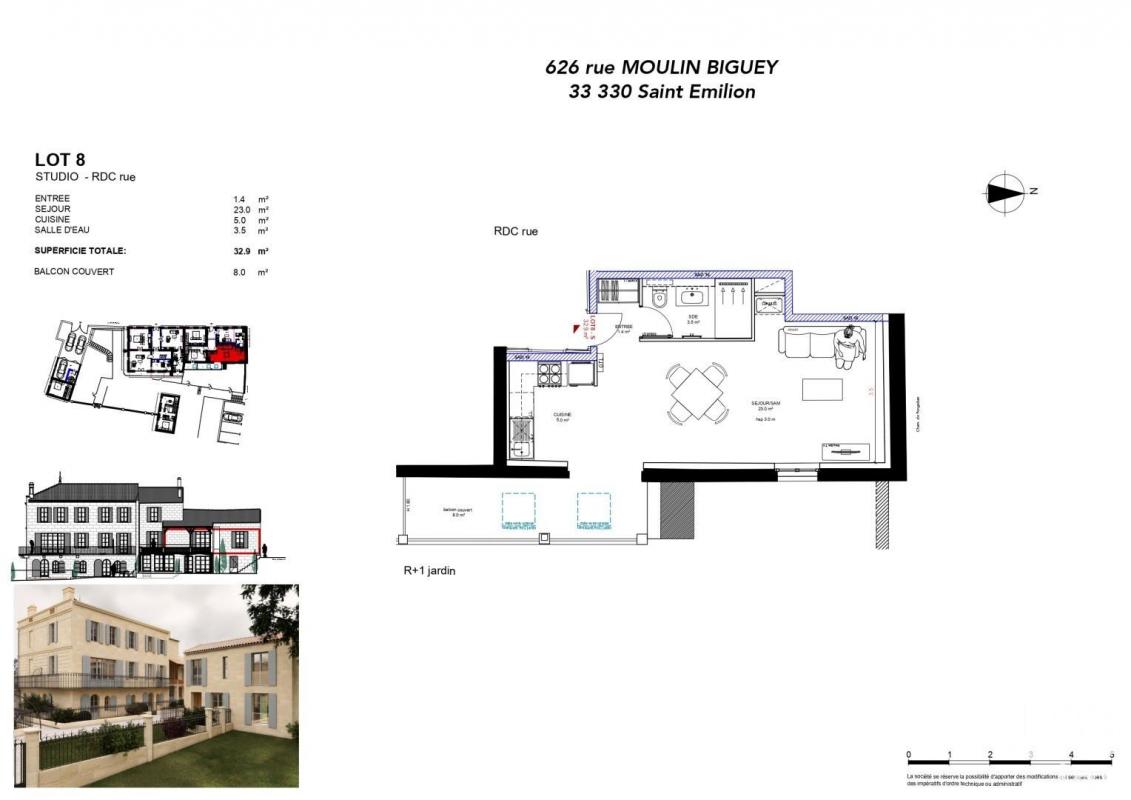 Appartement 1 Pièce(s) Saint-Émilion
