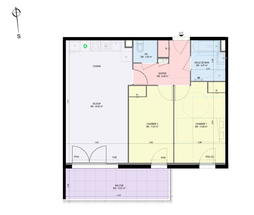 Appartement 3 Pièce(s) Agay