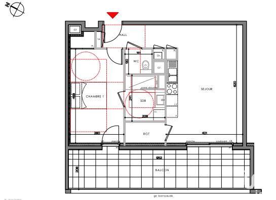 Appartement 2 Pièce(s) Eybens