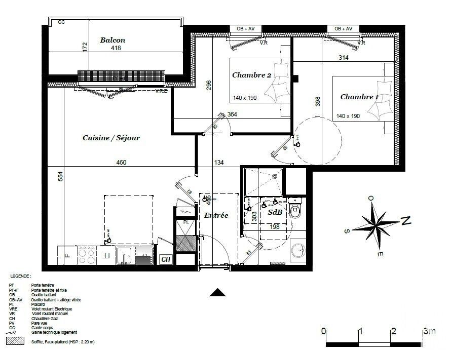 Appartement 3 Pièce(s) Langueux - Photo 5