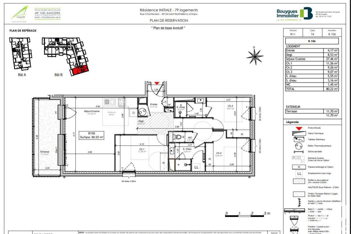 Appartement 4 Pièce(s) Saint-Barthélemy-d'Anjou