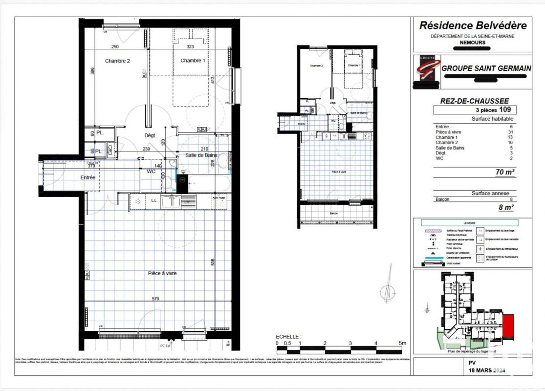Appartement 3 Pièce(s) Nemours - Photo 11
