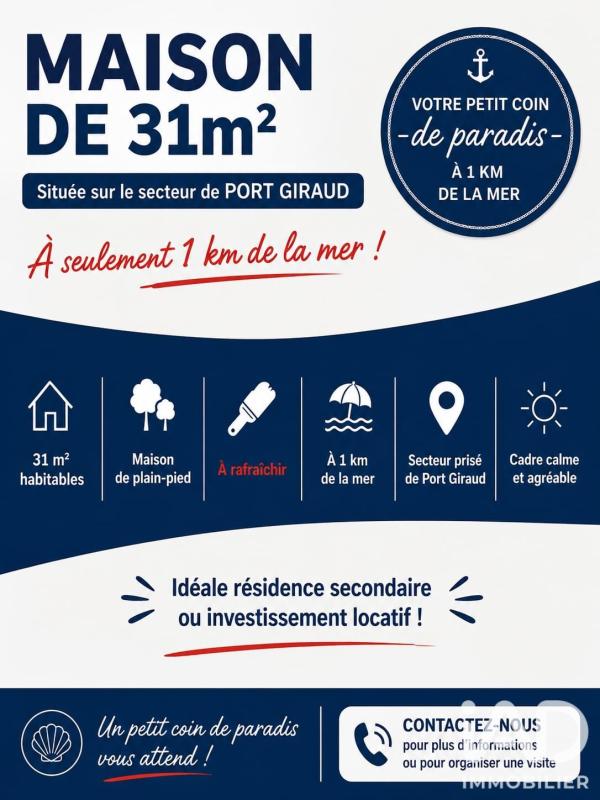 Maison 2 Pièce(s) La Plaine-sur-Mer