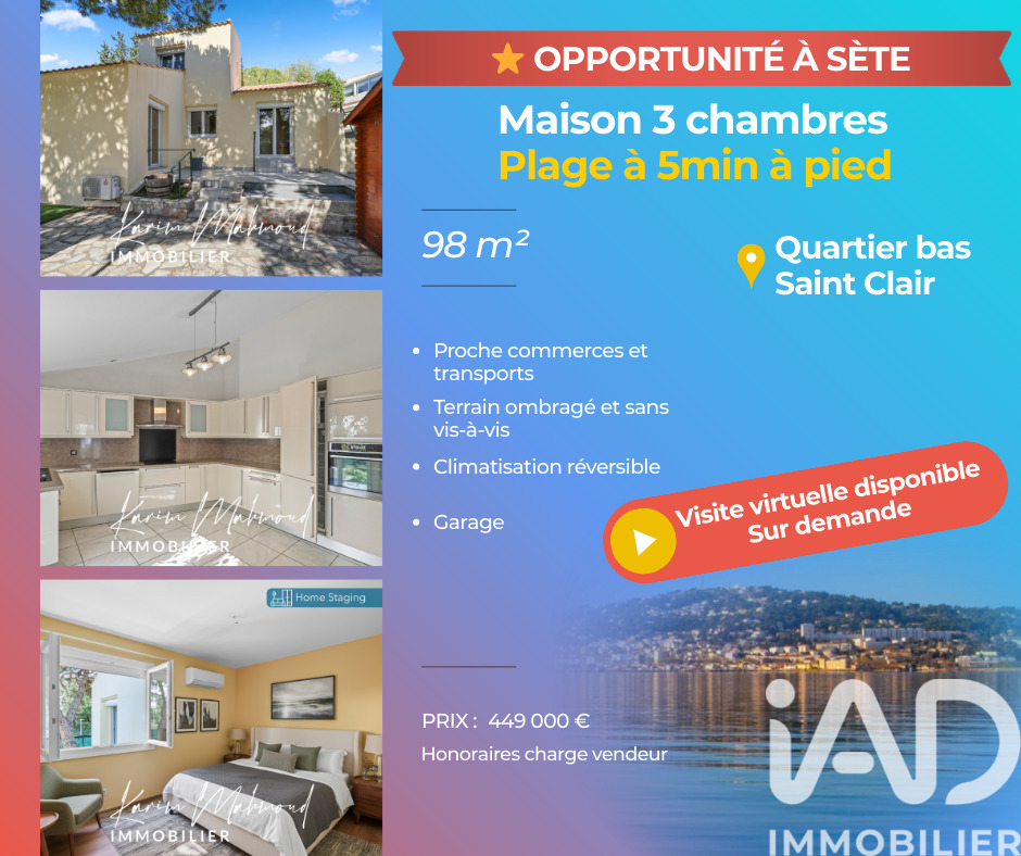 Maison 4 Pièce(s) Sète