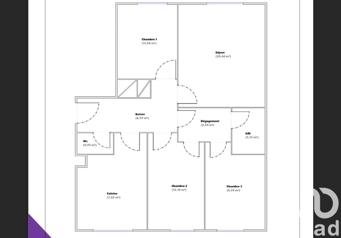 Appartement 4 Pièce(s) Nanterre