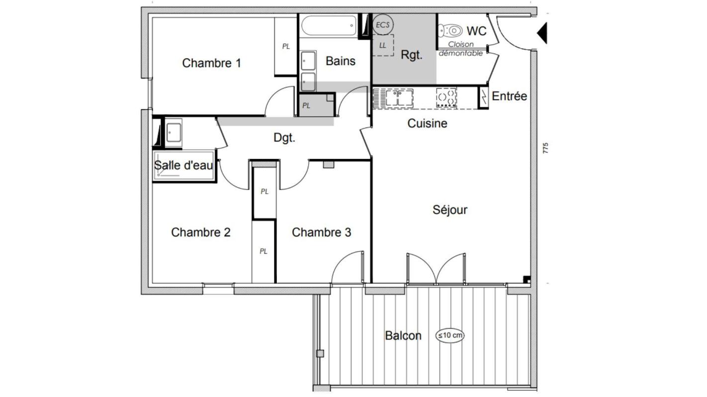 Appartement 4 Pièce(s) Valras-Plage - Photo 4