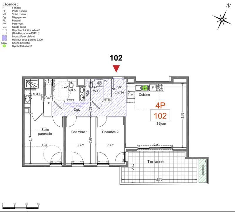 Appartement 4 Pièce(s) Cagnes-sur-Mer - Photo 3