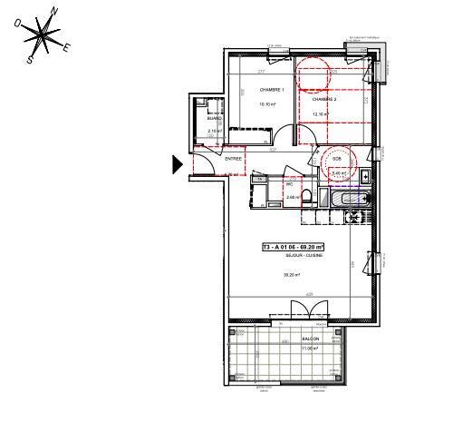 Appartement 3 Pièce(s) Saint-Paul-de-Varces