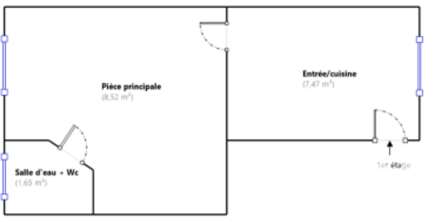 Appartement 1 Pièce(s) Paris 17eme Arrondissement