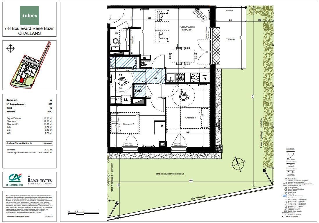 Appartement 3 Pièce(s) Challans