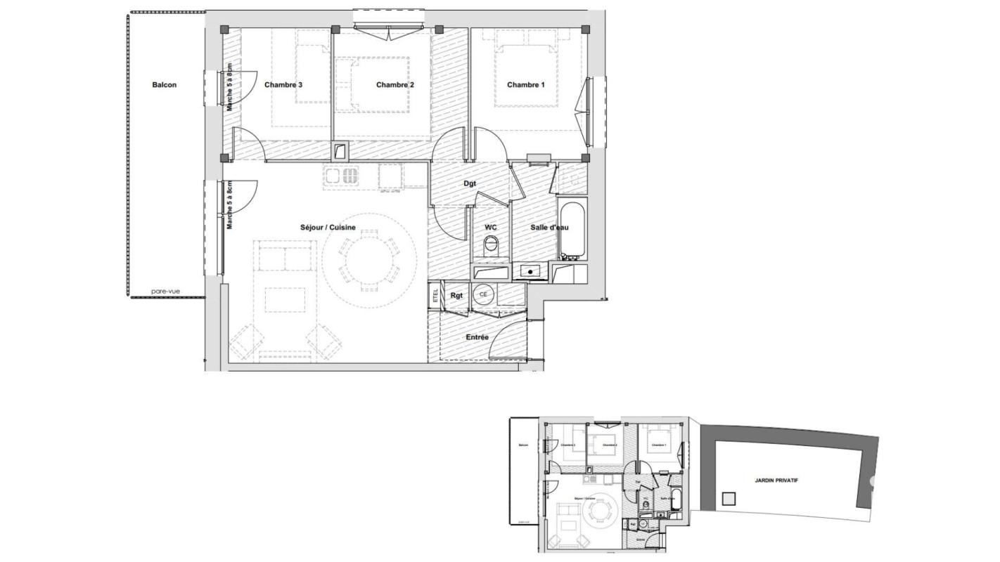 Appartement 4 Pièce(s) Riom