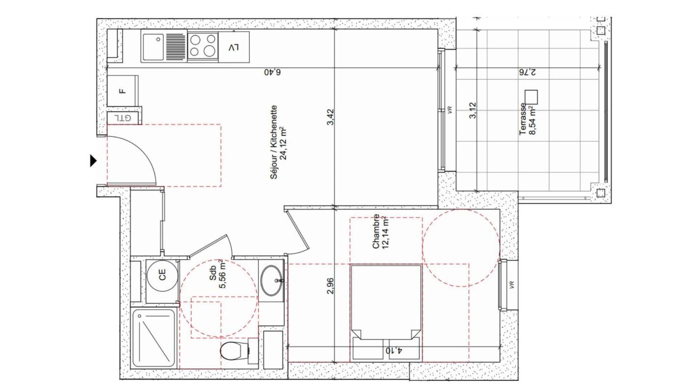 Appartement 2 Pièce(s) Bormes-les-Mimosas
