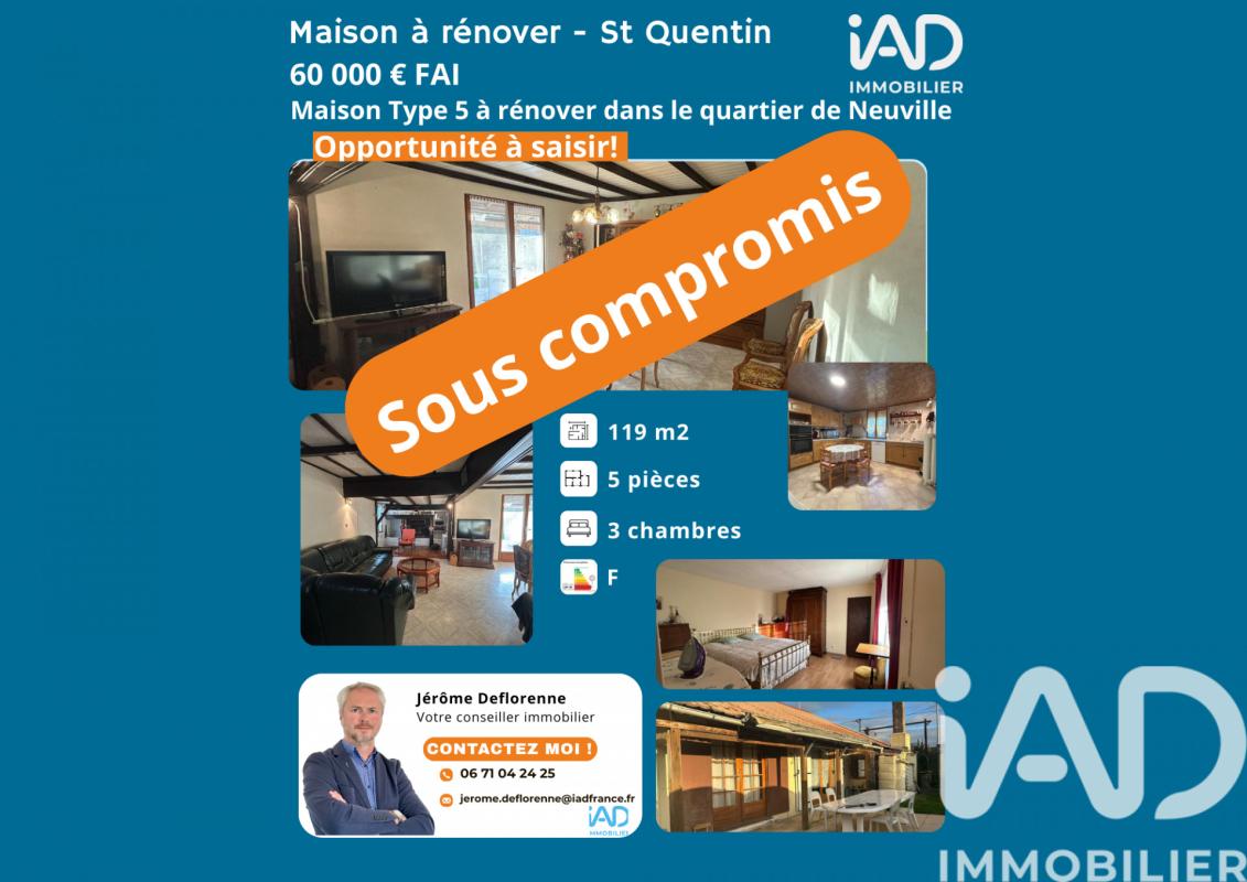 Maison 4 Pièce(s) Saint-Quentin