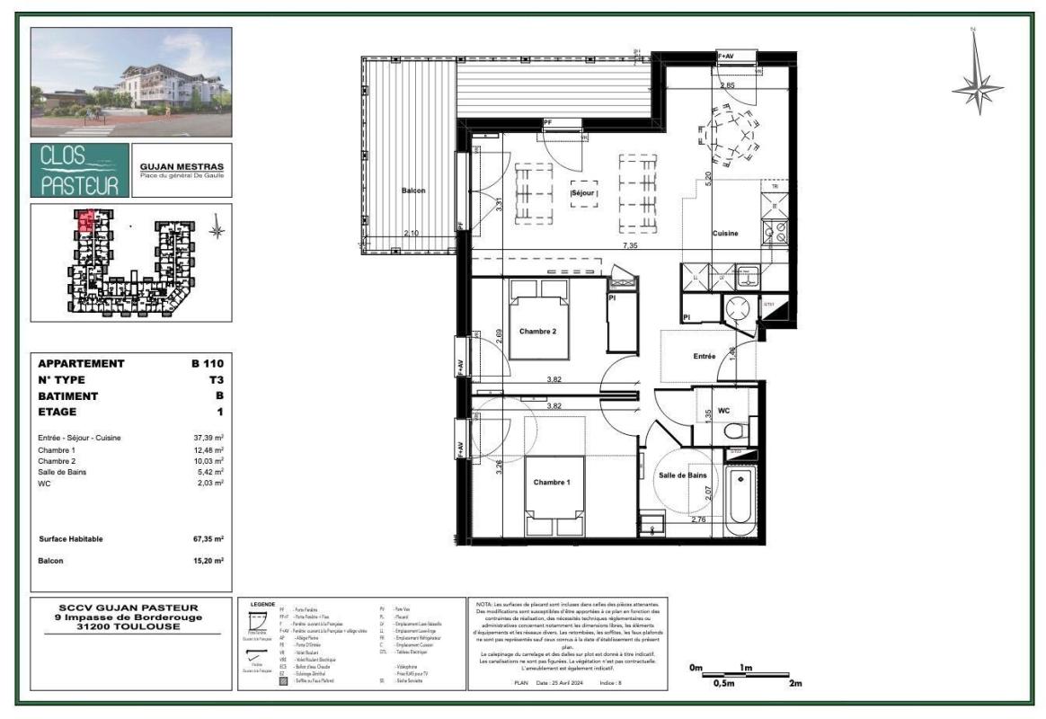 Appartement 3 Pièce(s) Gujan-Mestras - Photo 7