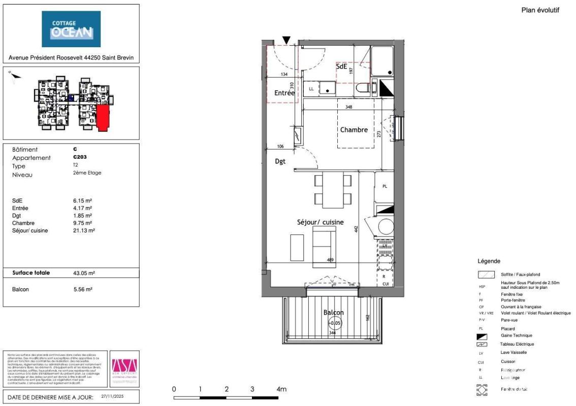 Appartement 2 Pièce(s) Saint-Brevin-les-Pins - Photo 6