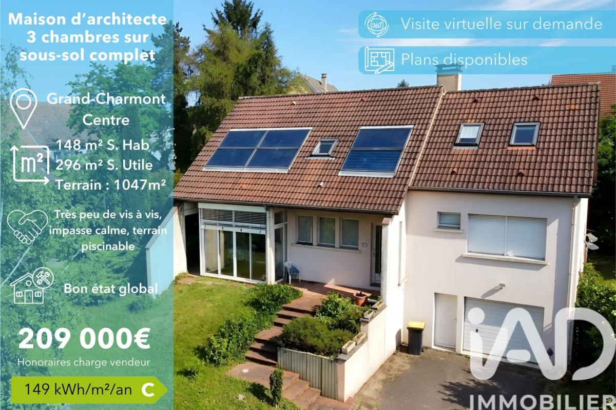 Maison d'architecte 6 Pièce(s) Grand-Charmont