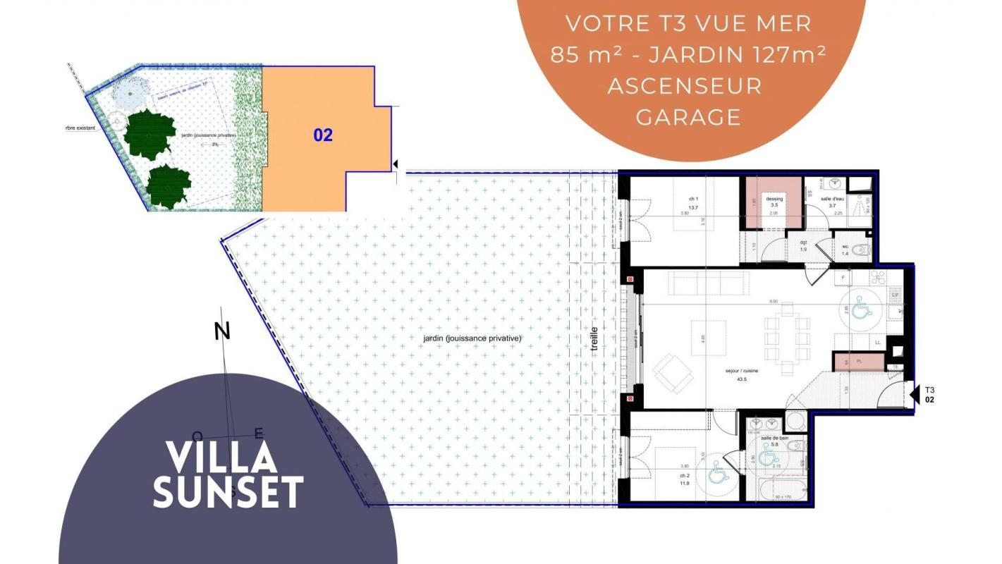 Appartement 3 Pièce(s) Six-Fours-les-Plages - Photo 7