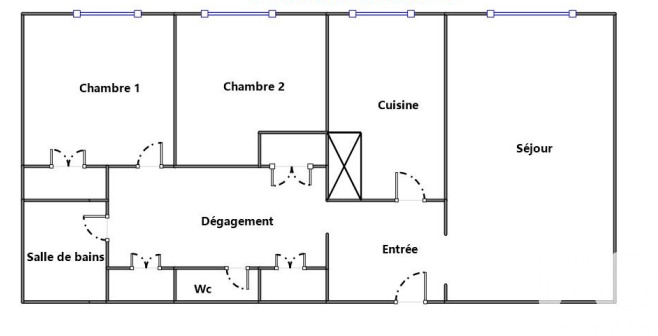 Appartement 3 Pièce(s) Antony