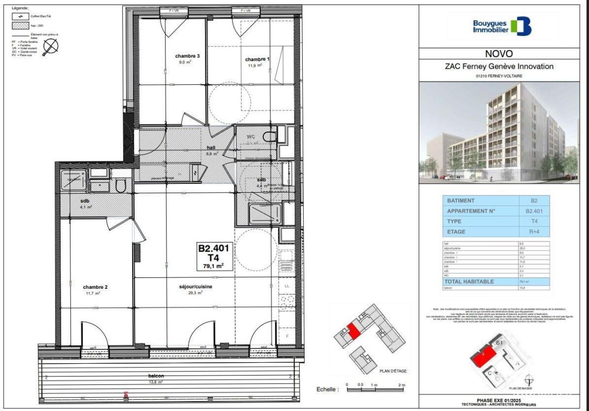 Appartement 4 Pièce(s) Ferney-Voltaire
