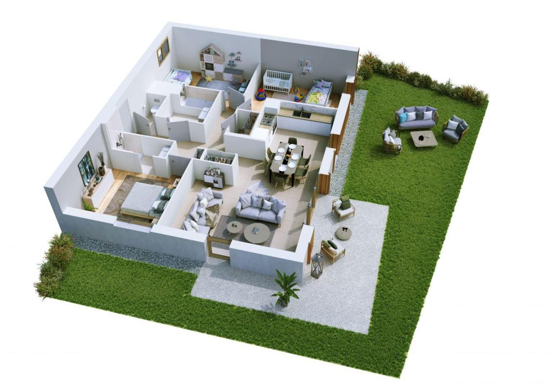 Appartement 3 Pièce(s) La Rivière-Enverse