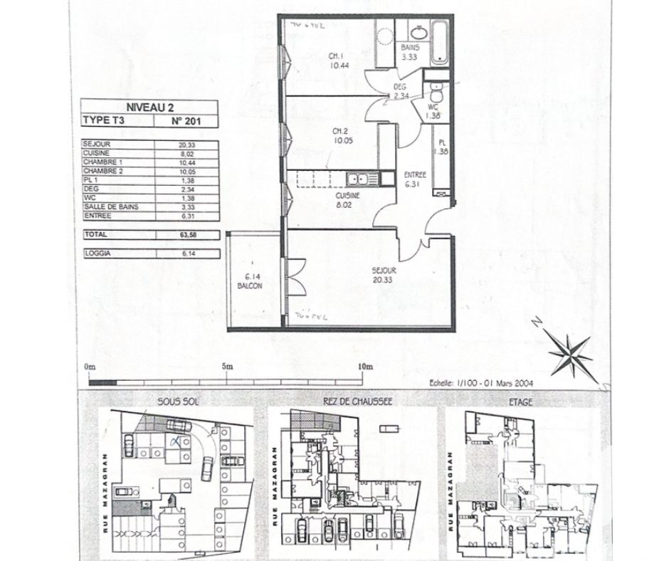 Appartement 3 Pièce(s) Le Pont-de-Beauvoisin