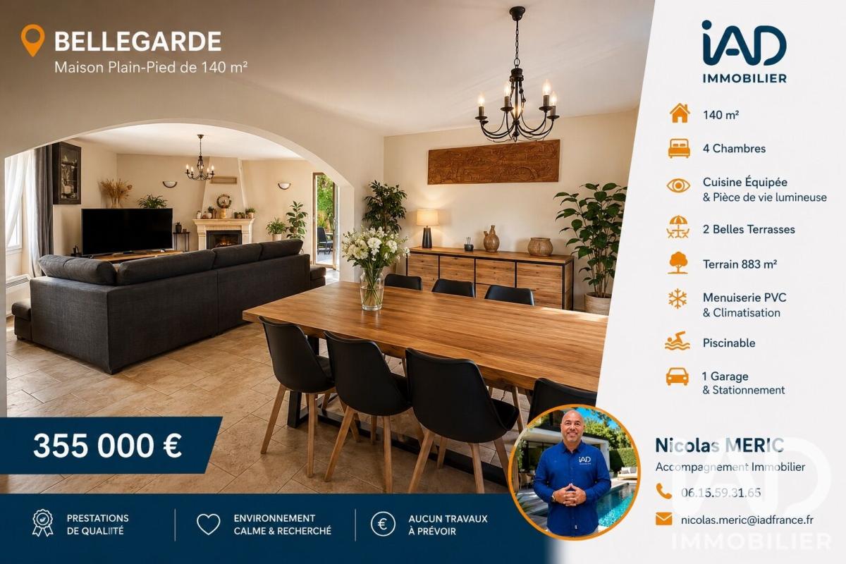 Maison 5 Pièce(s) Bellegarde - Photo 1