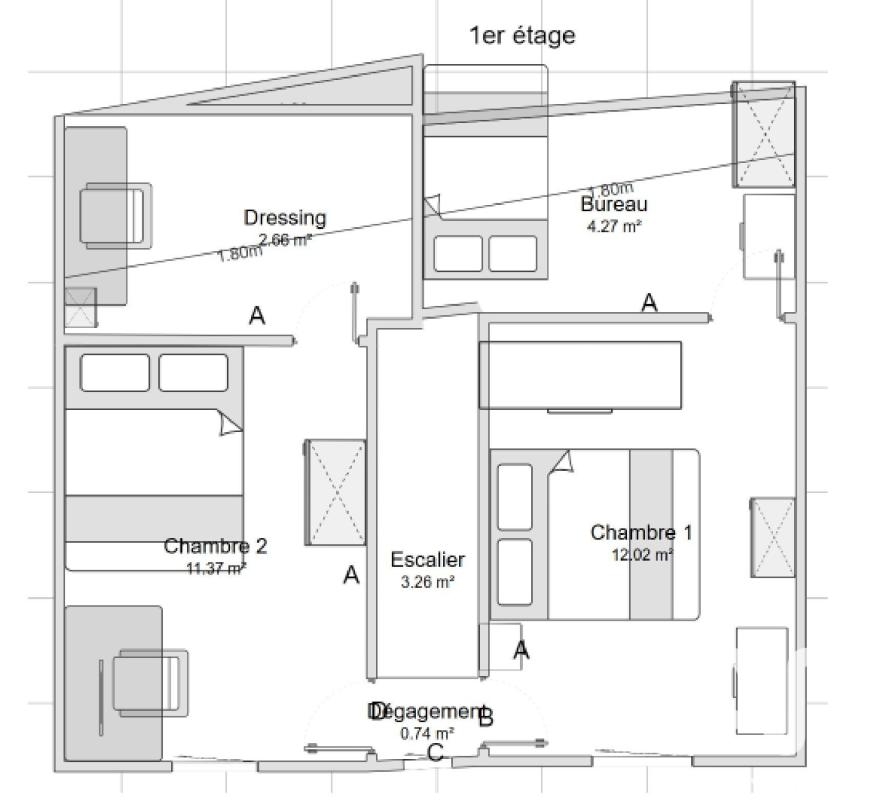 Maison 4 Pièce(s) Rouen - Photo 14