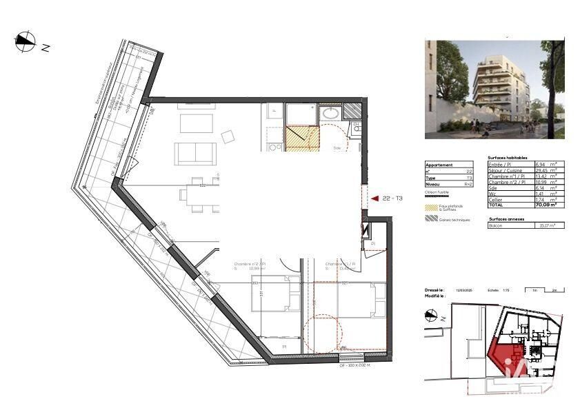 Appartement 3 Pièce(s) Vannes - Photo 3