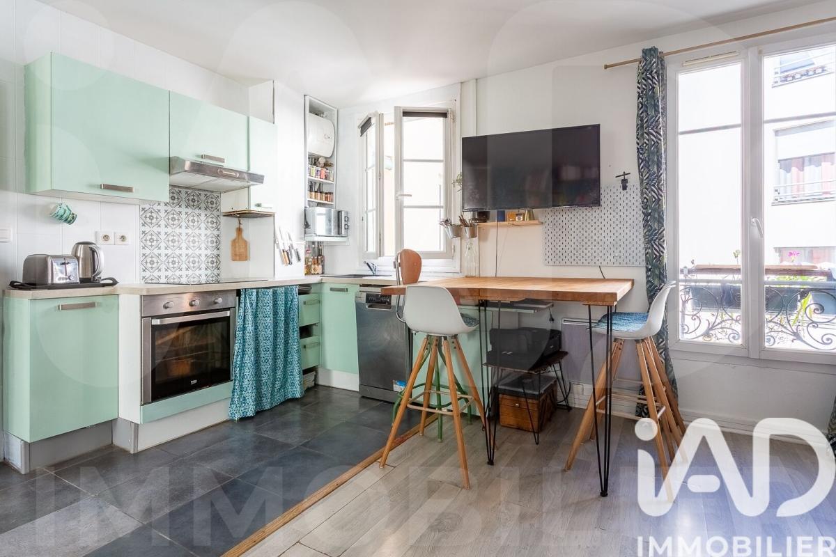 Appartement 2 Pièce(s) Paris 18eme Arrondissement