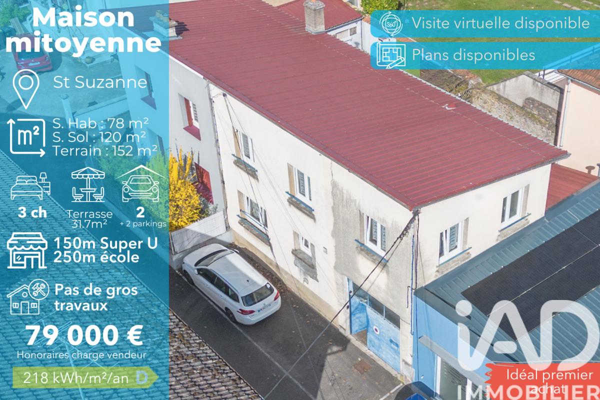 Maison 4 Pièce(s) Sainte-Suzanne
