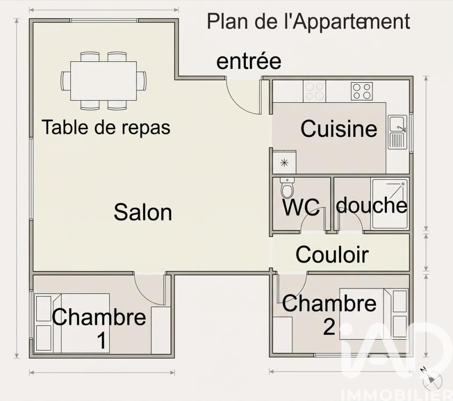 Appartement 4 Pièce(s) Montluçon