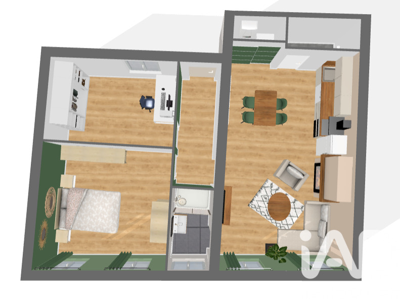 Appartement 3 Pièce(s) Nègrepelisse