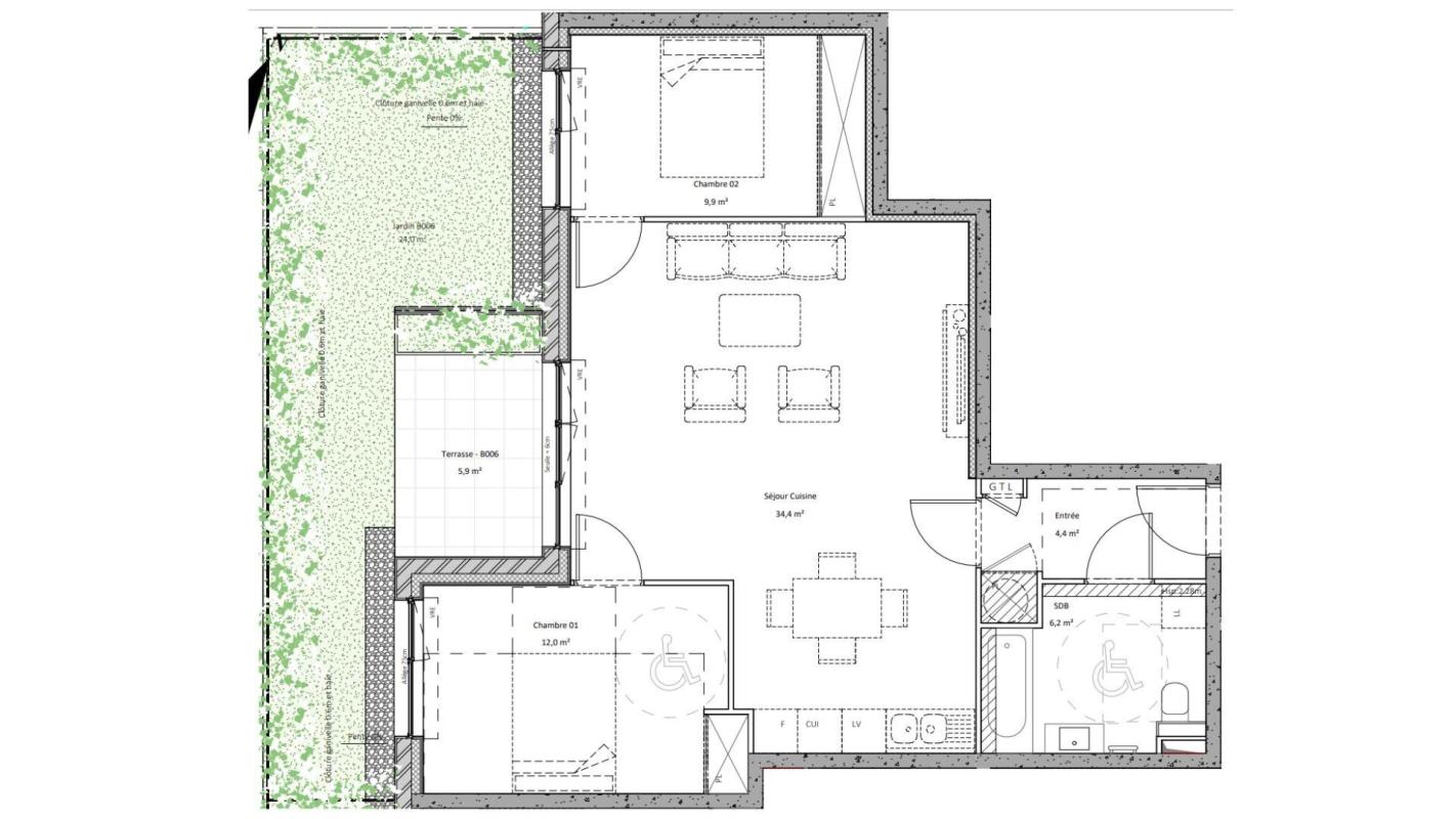 Appartement 3 Pièce(s) Douvaine - Photo 5