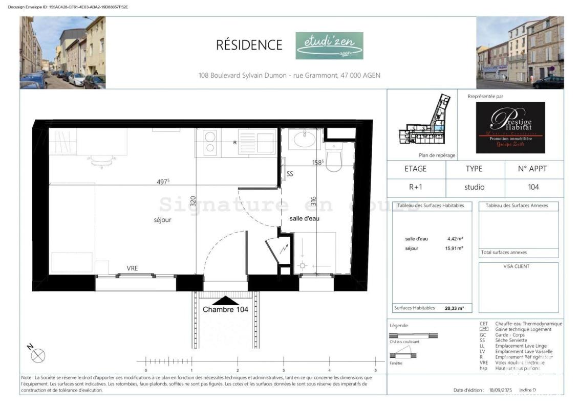 Appartement 1 Pièce(s) Agen - Photo 2