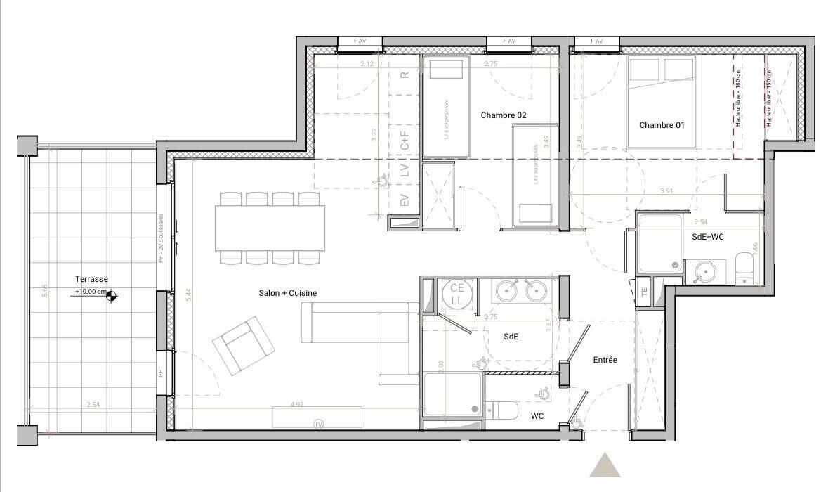 Appartement 3 Pièce(s) Font-Romeu-Odeillo-Via - Photo 5