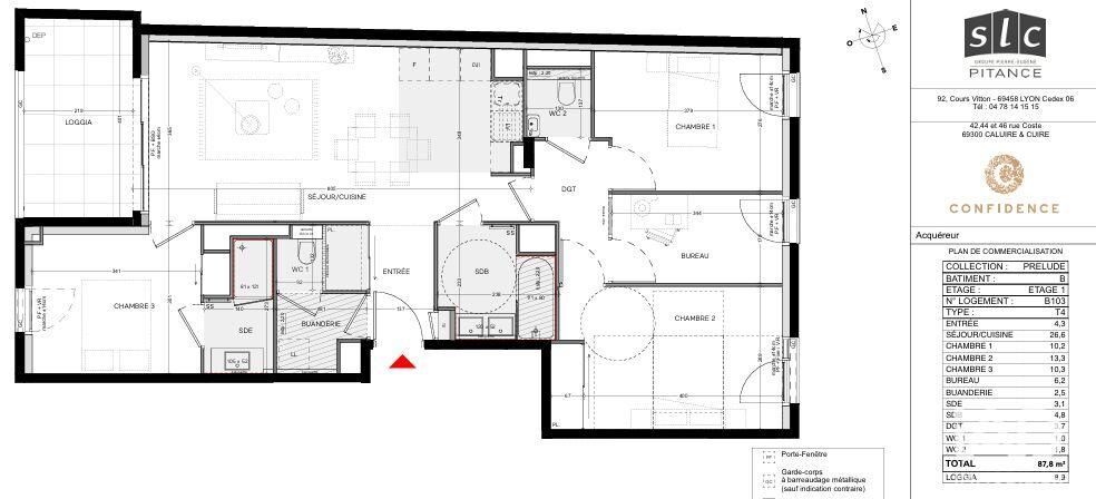 Appartement 4 Pièce(s) Caluire-et-Cuire - Photo 12