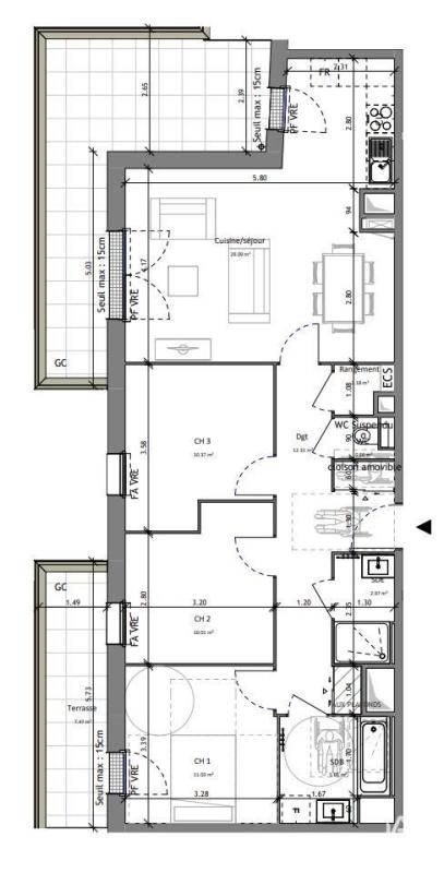 Appartement 4 Pièce(s) Saint-Avé - Photo 6